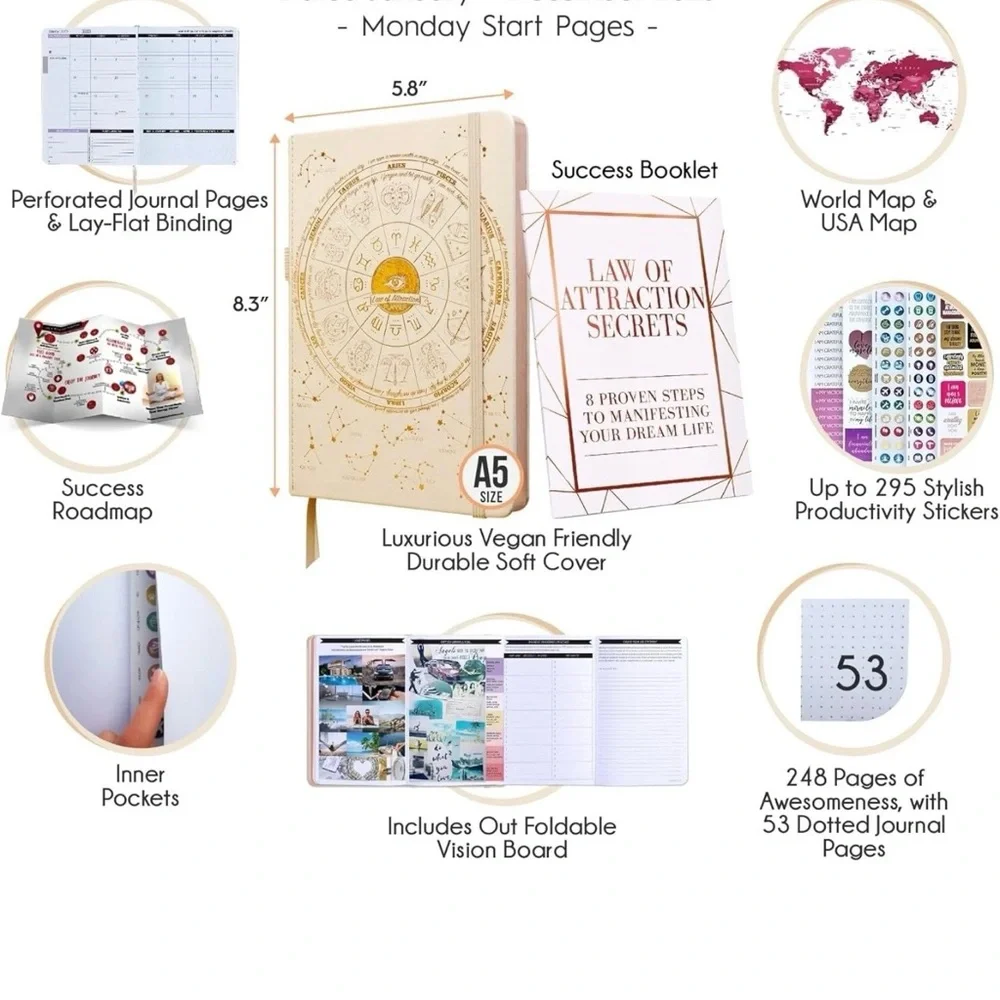 2025 Dated Planner * Law of attraction Premium Planner *